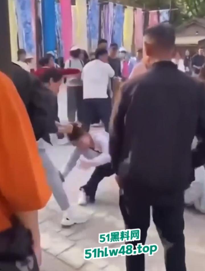 开封万岁山武侠城,两伙游客互殴视频被曝,万岁山不愧是武侠城江湖恩怨就是多,台下比台上还精彩!-7