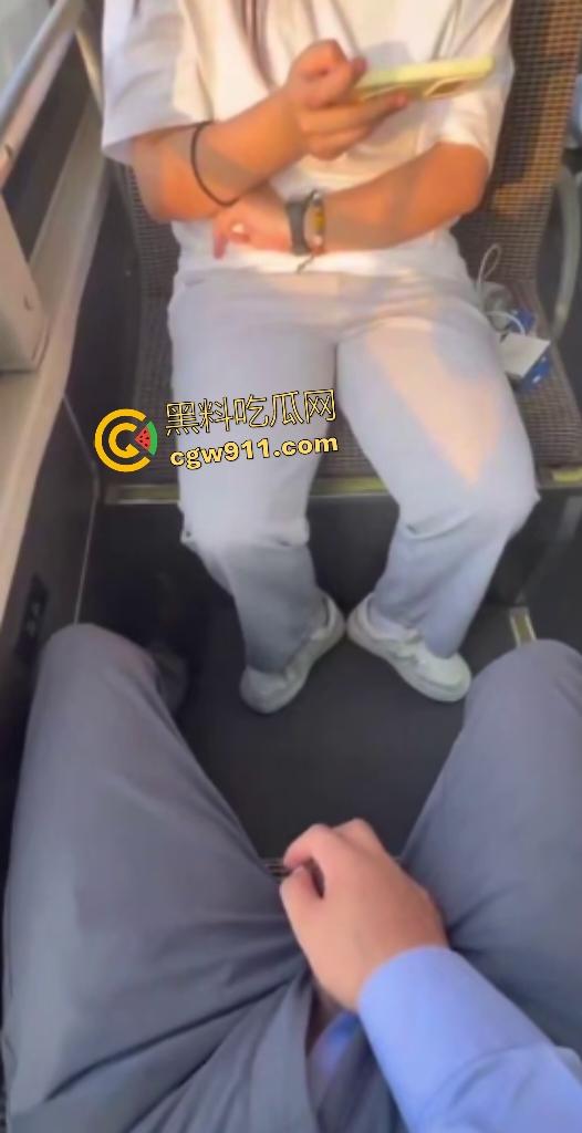 公交车惊现变态！露鸟大神对眼镜妹亮巨屌，她假装看手机实则偷录淫视频，晚上自慰有素材咯！-3