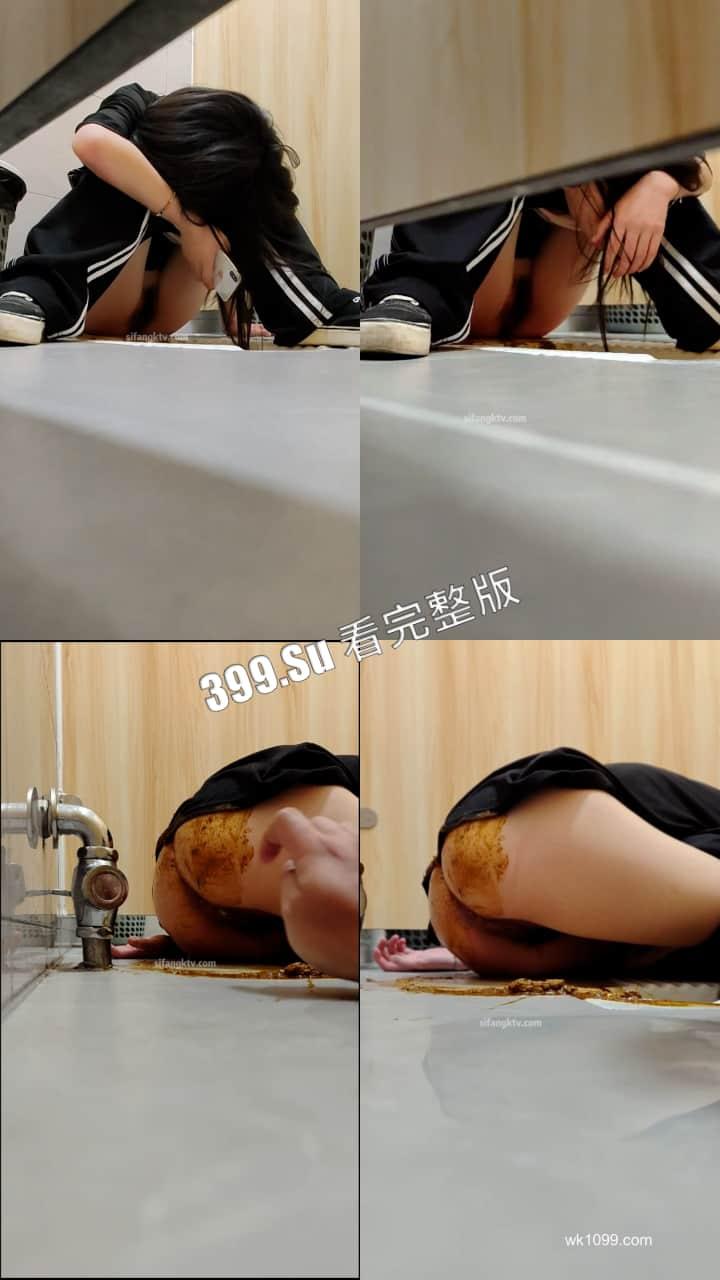 喝醉的小仙女 瘫软在厕所 直接睡在自己的屎尿上 666（六）-5