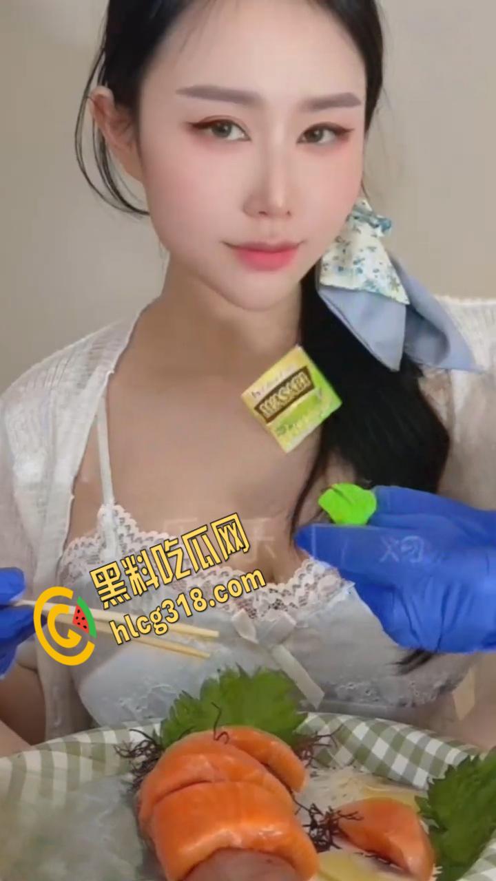 推特性爱大师美腿女王【汐梦瑶】，品尝芥末鸡巴刺身，精液寿司口爆再吃掉！-3