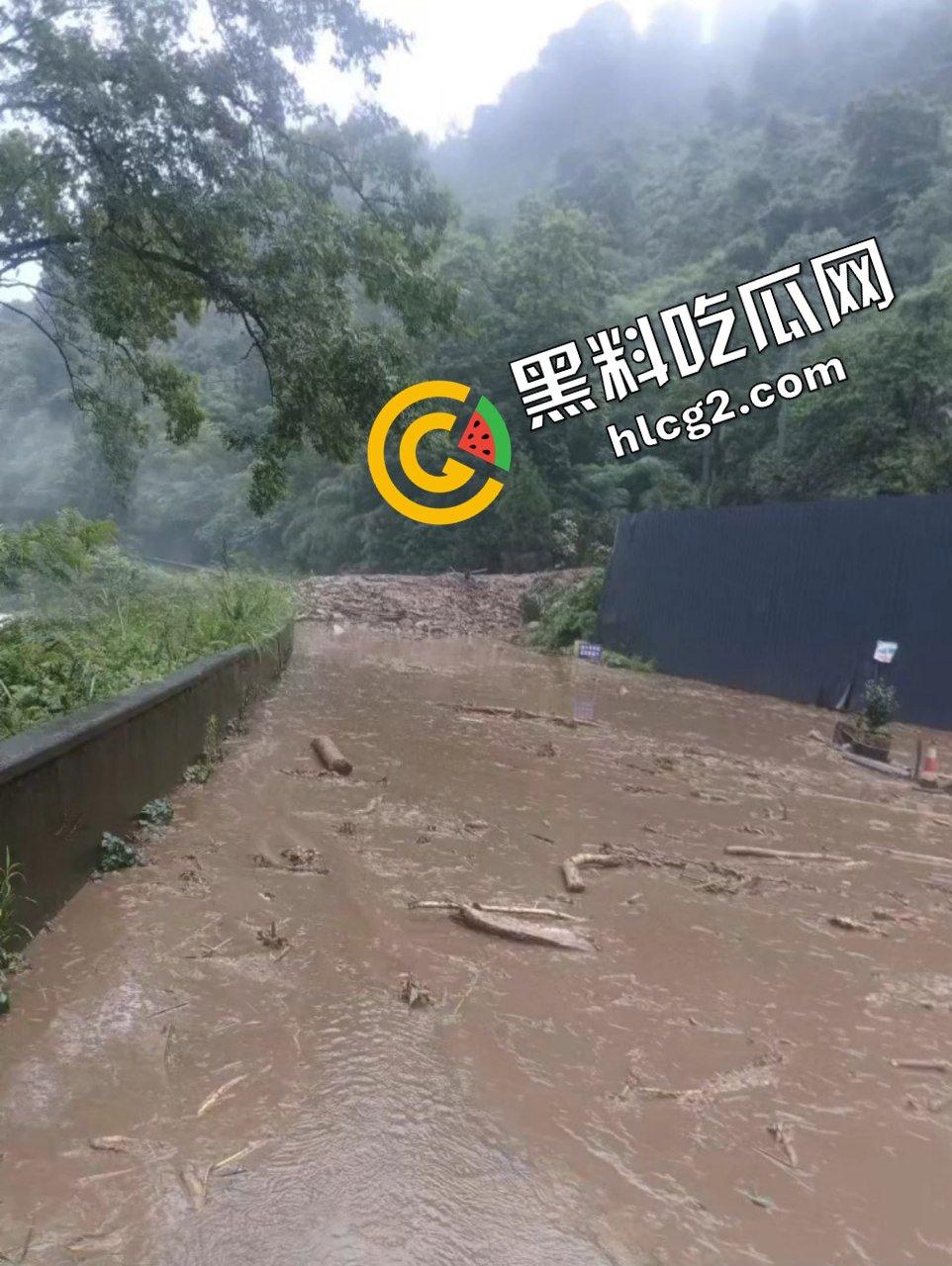 四川阿坝州九寨沟 恶劣天气导致山洪爆发泥石流 现场一片狼藉 消防人员救灾时被冲走！-3