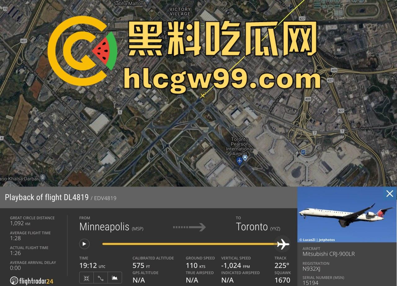 美国飞机又又又出事了！明尼苏达州飞往多伦多皮尔逊的飞机机腹朝天降落，堪比电影特效，幸好没人死亡。-12