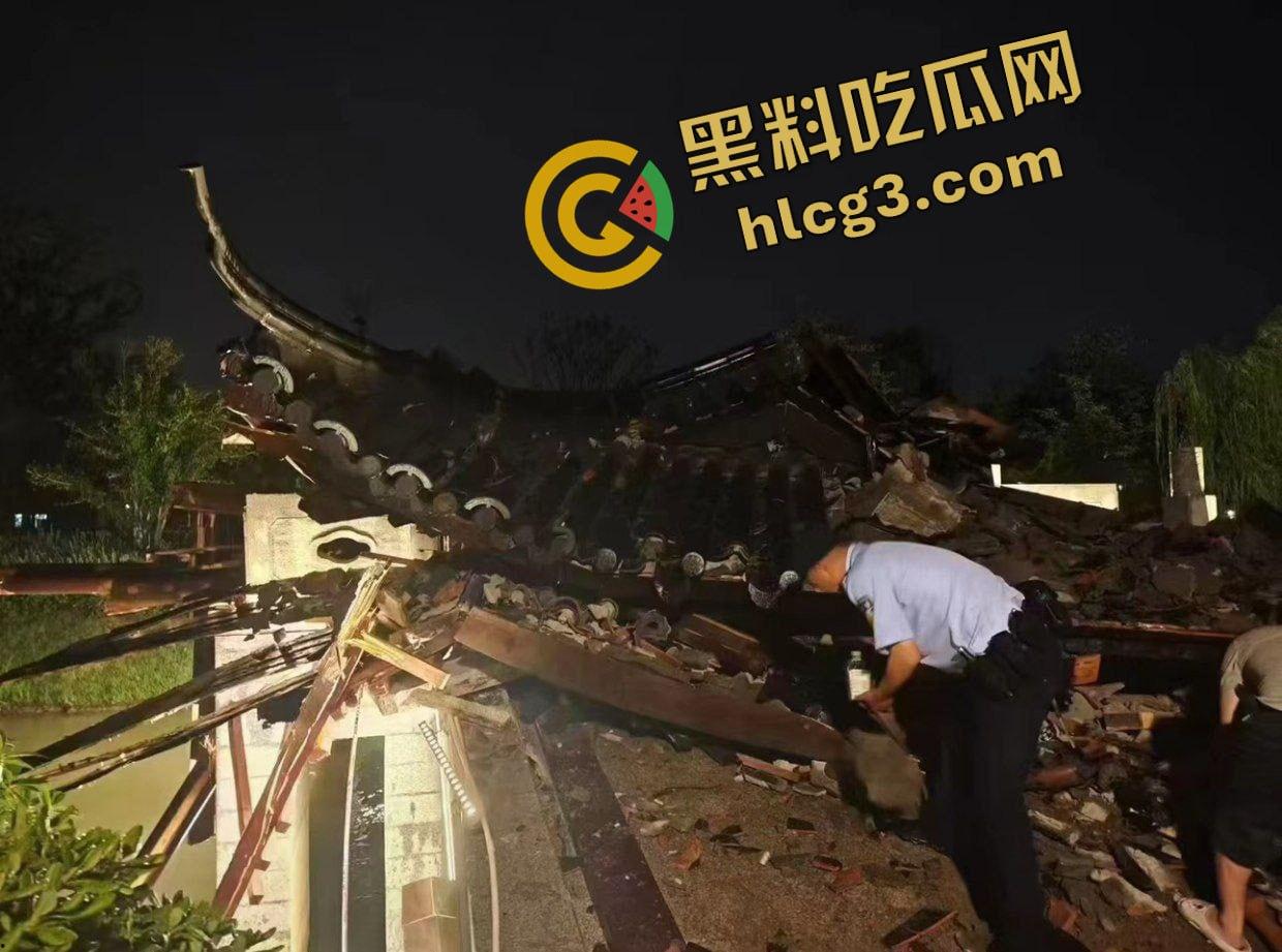 江苏常州 天打雷劈致凉亭坍塌 多人亭下躲雨 事故造成6死10伤！-9