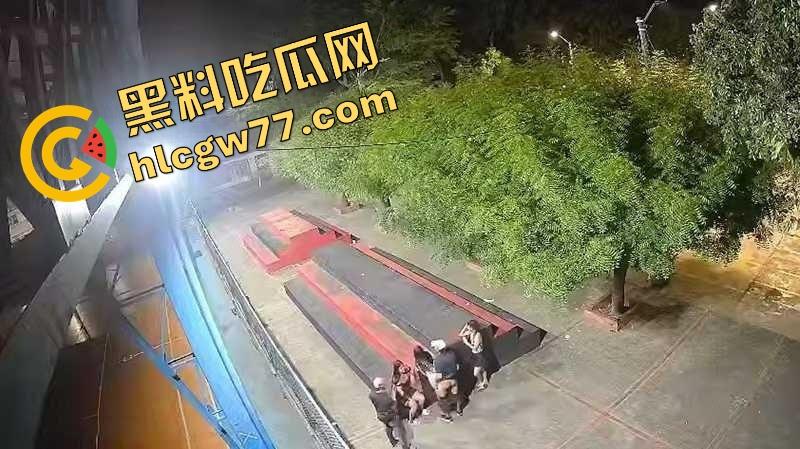 厦门公园老外深夜玩群P,三女被操到浪叫,站立口交野战内射,监控拍下简直野得离谱!-8
