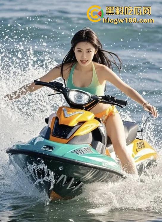三亚摩托艇刺激玩法曝光，比基尼妹子一边开艇一边解衣，黑森林随浪飘出，怪不得大家都爱冬天去三亚！-1