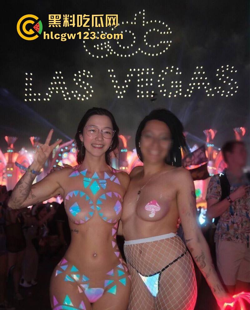 北美魅魔【Sophia刘】美国拉斯维加斯EDC电音节 穿露点战袍鼓励荡妇自由 与合租室友airbnb口交做爱视频流出！-10