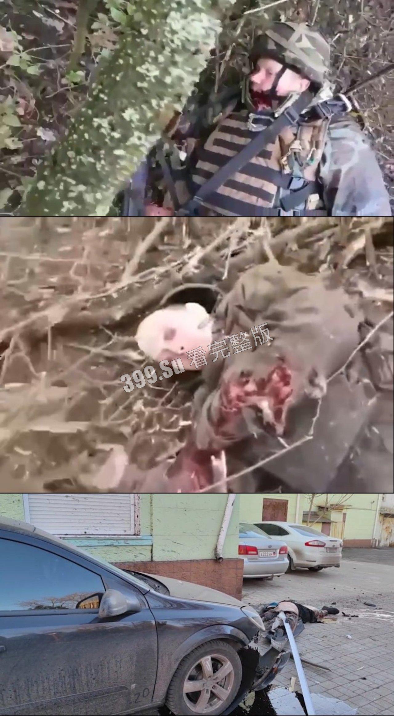 俄乌战争第一视角实录合集  现场只能用惨烈来形容  能留全尸的便算是幸运了  心理承受能力低的瓜友 勿点！！-3