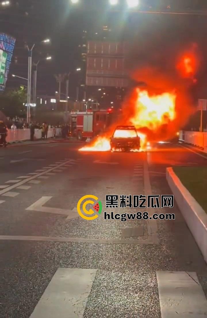 广州南村万博警车大火狂烧成火球,现场围满吃瓜群众狂拍视频,这火势真是牛逼大了!-4