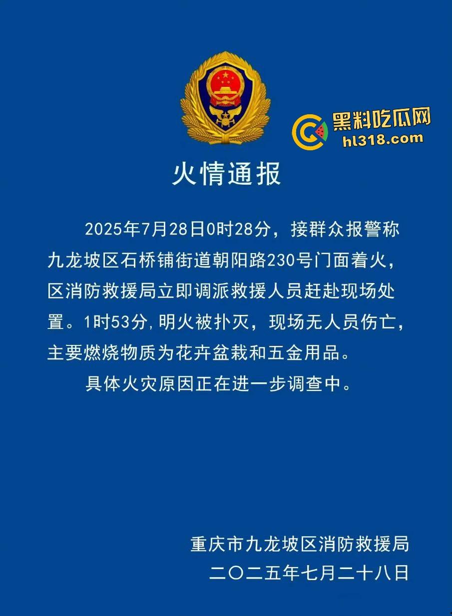 重庆石桥铺交易城凌晨大火惊魂！花卉盆栽五金狂燃一小时，消防鏖战扑灭幸无人伤亡，不然市长得下岗了！-1