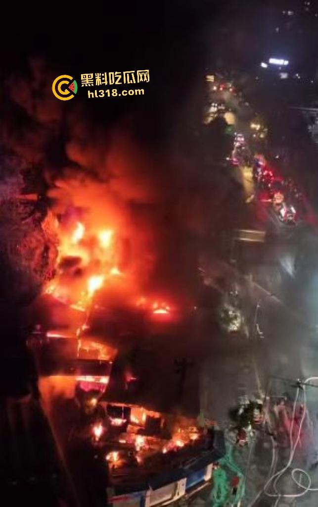 重庆石桥铺交易城凌晨大火惊魂！花卉盆栽五金狂燃一小时，消防鏖战扑灭幸无人伤亡，不然市长得下岗了！-2