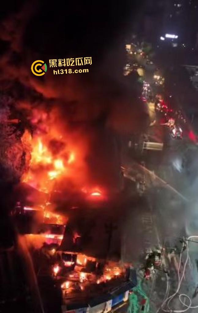 重庆石桥铺交易城凌晨大火惊魂！花卉盆栽五金狂燃一小时，消防鏖战扑灭幸无人伤亡，不然市长得下岗了！-3