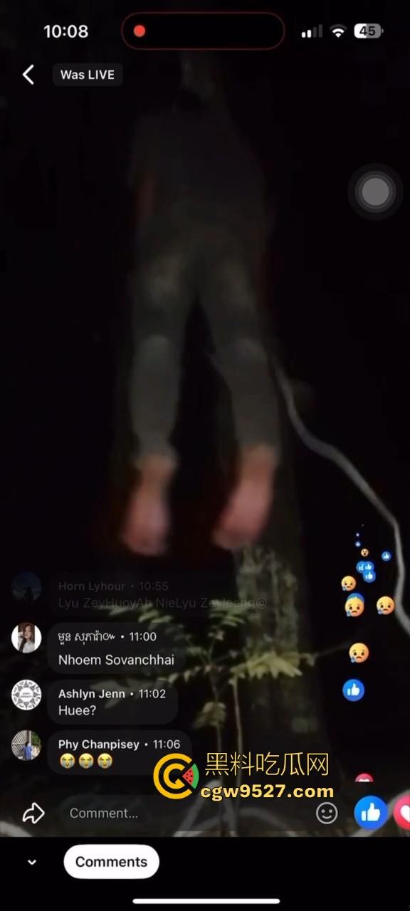 柬埔寨主播Facebook直播上吊，和女友分手导致的，年纪轻轻因感情想不开，也是个狠人！-3