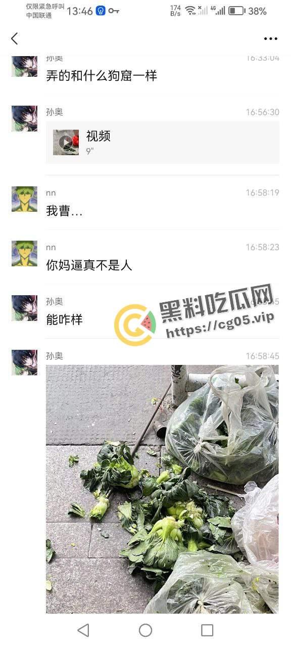 曝光畜生！名为【孙奥】的城管义工在浙江湖州南浔区旧馆塘南农贸市场踩踏卖菜老人蔬菜 嚣张至极 声称曾抽打老人耳光并让其下跪  现个人信息全部曝光-8