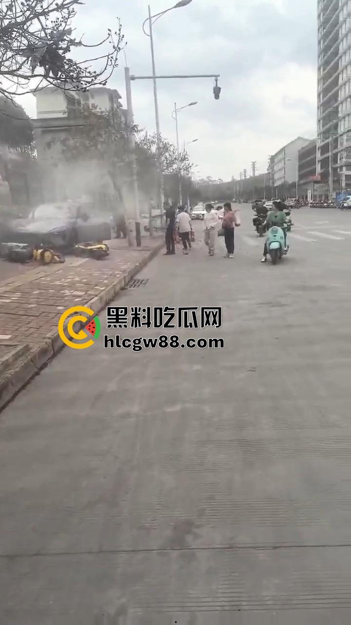 广西田东县人妻妹子【花生米爱吃小猪】刚提小米SU7，口腔医院门口撞飞一排共享单车，集美开车还是秀！-9