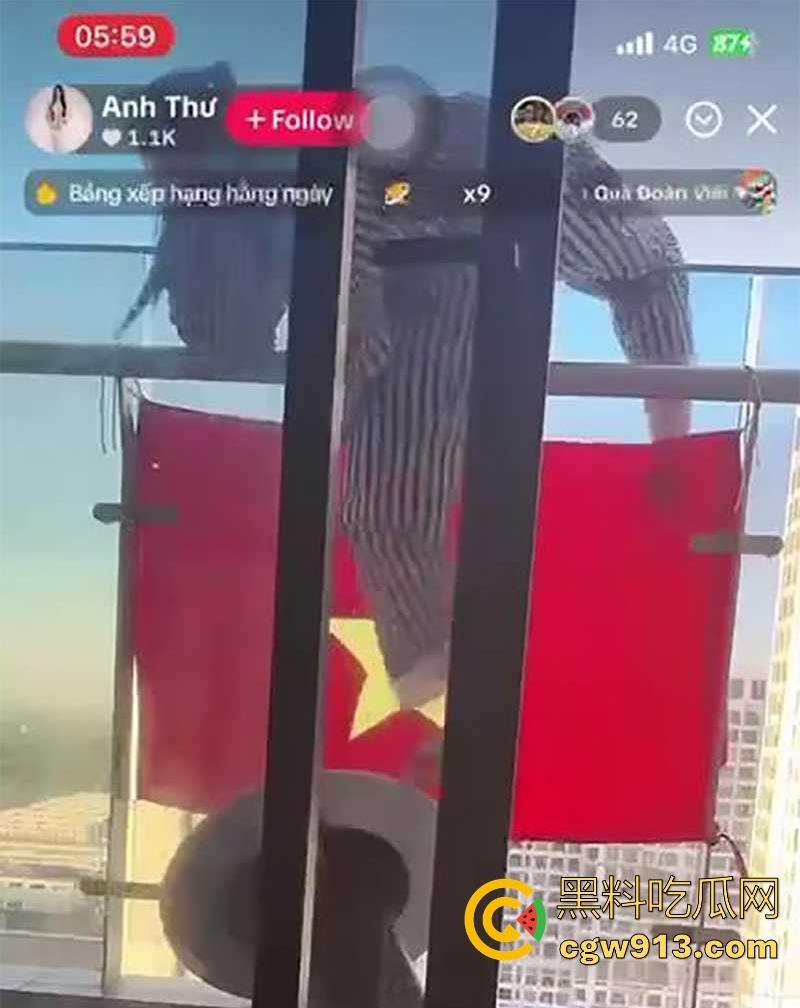 TikTok越南美女网红【AnhThu】直播跳楼，男友出轨打击太大，从高楼一跃而下，活得太累了！-9