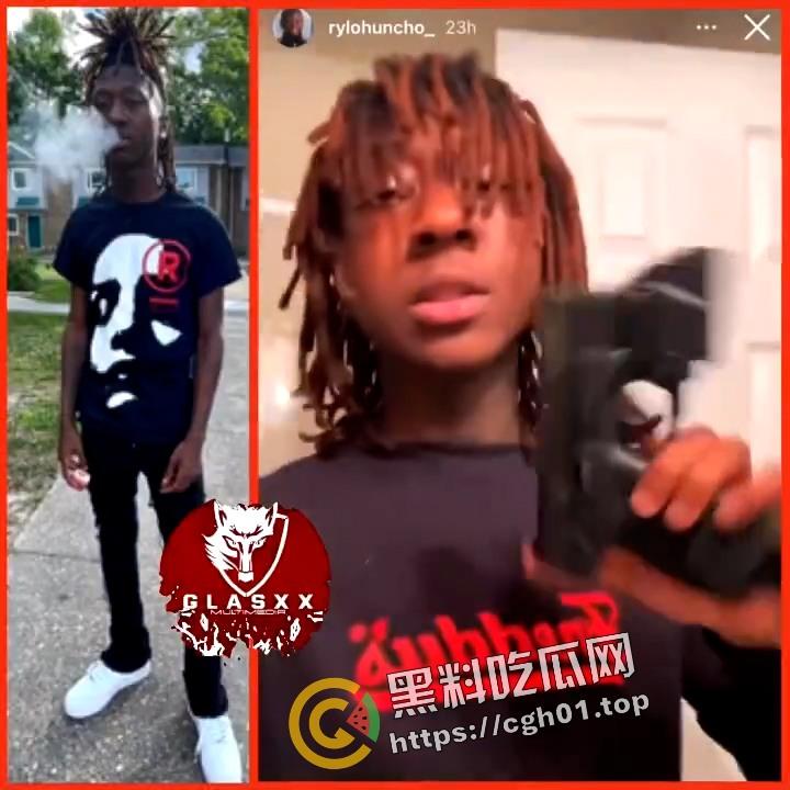 外网疯传！精神尼哥秀手枪 失误把自己给崩了 果然人傻注定活不久-2